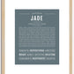 Jade | Name Art Print