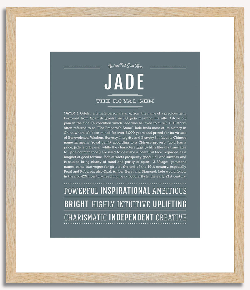 Jade | Name Art Print