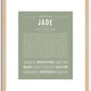 Jade | Name Art Print