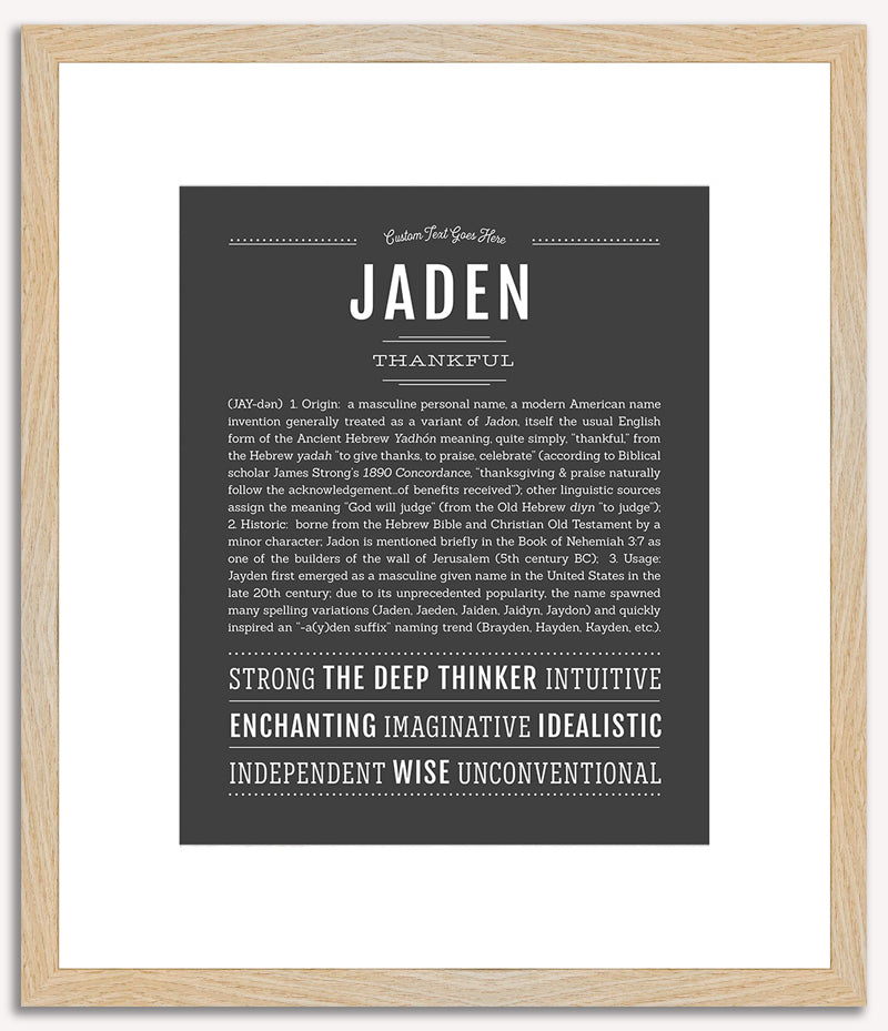 Jaden (male) | Name Art Print