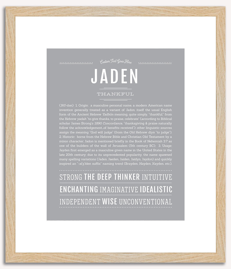 Jaden (male) | Name Art Print