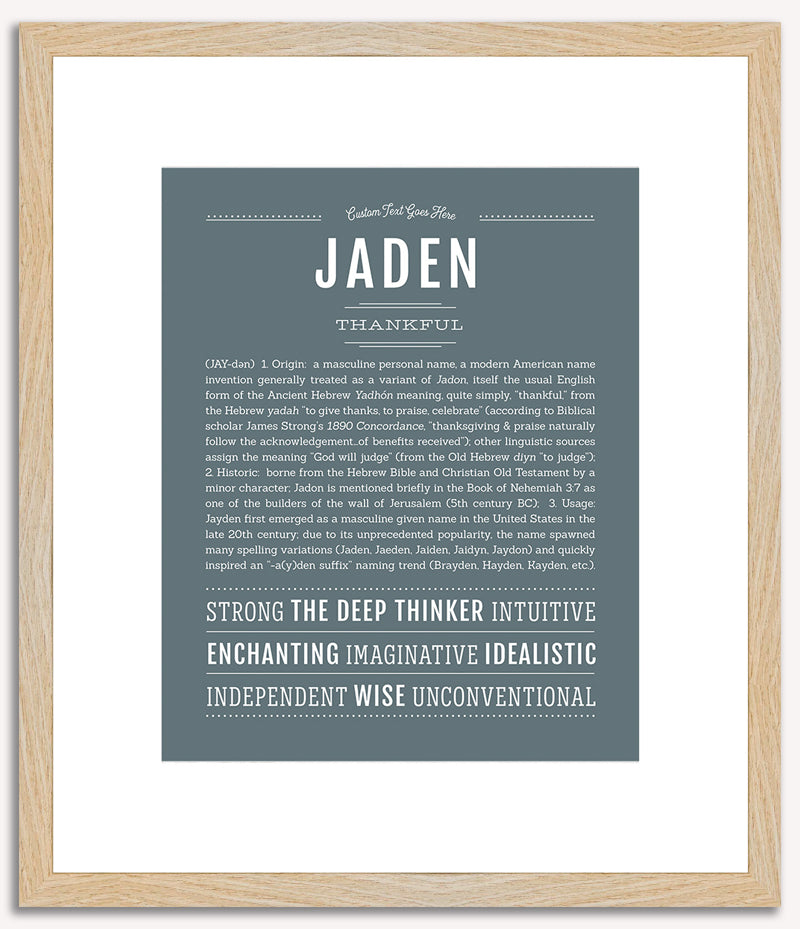 Jaden (male) | Name Art Print