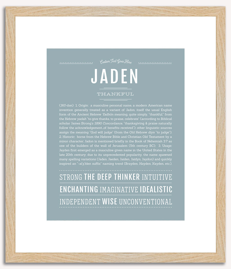 Jaden (male) | Name Art Print