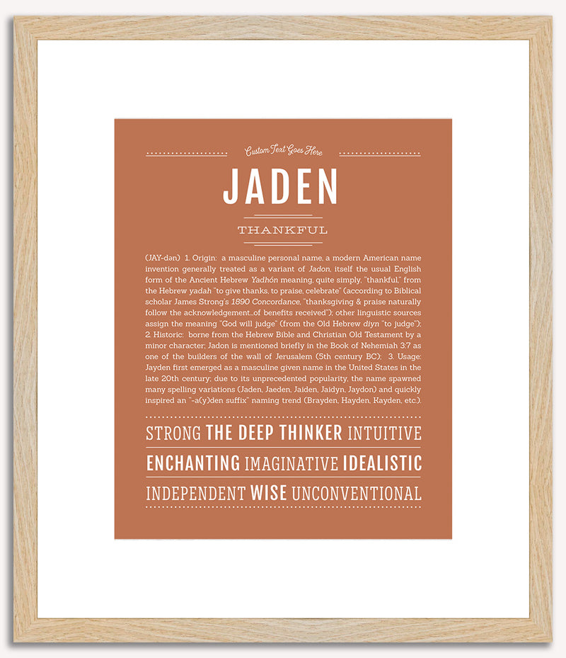 Jaden (male) | Name Art Print