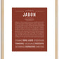 Jadon | Name Art Print