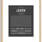 Jadon | Name Art Print