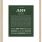 Jadon | Name Art Print