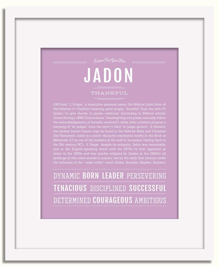 Frame Options | Lilac | White Frame, Matted