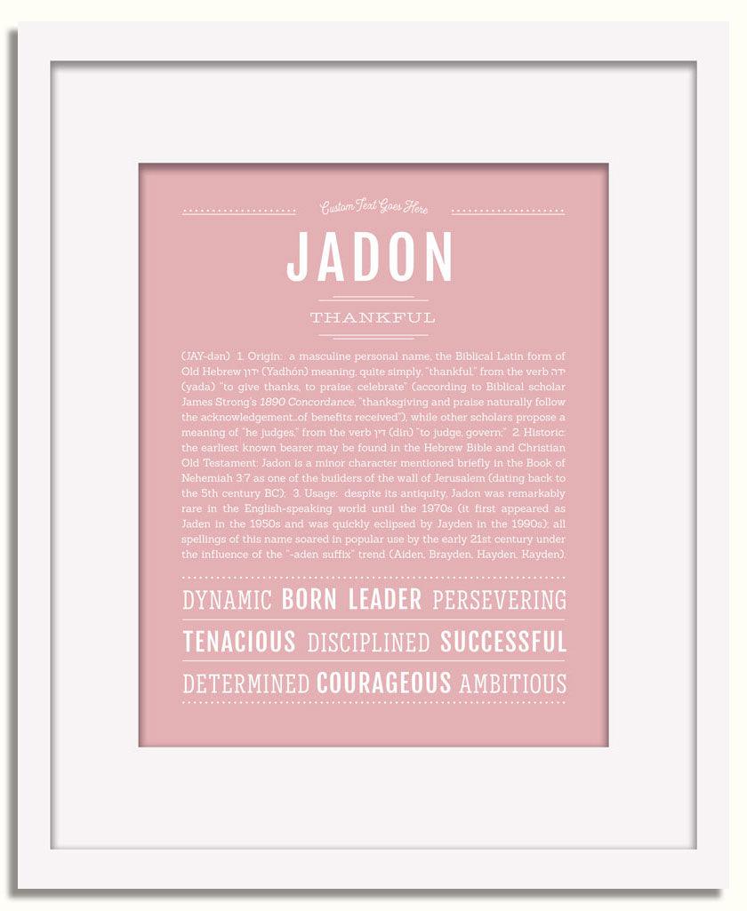 Frame Options | Dusty Rose | White Frame, Matted