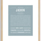 Jadon | Name Art Print