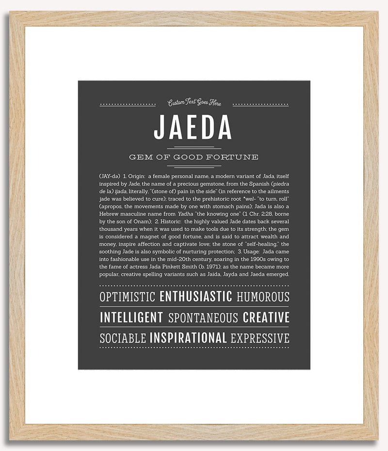 Jaeda | Name Art Print