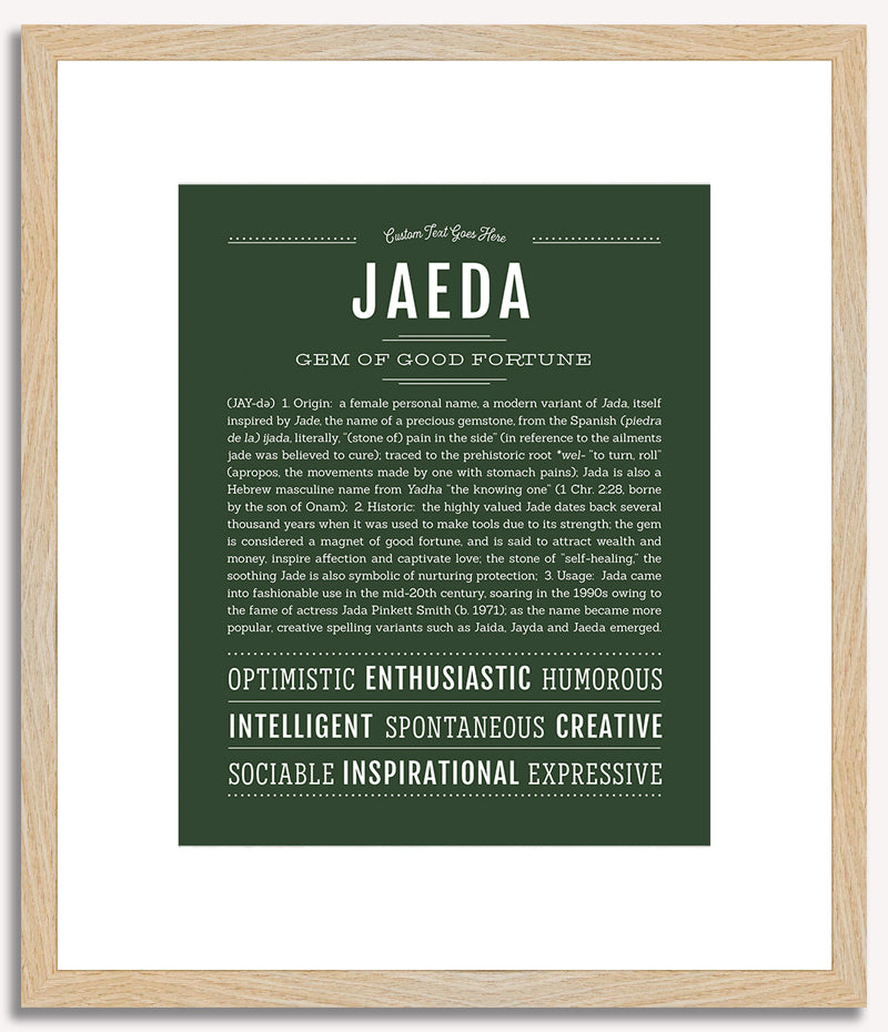 Jaeda | Name Art Print