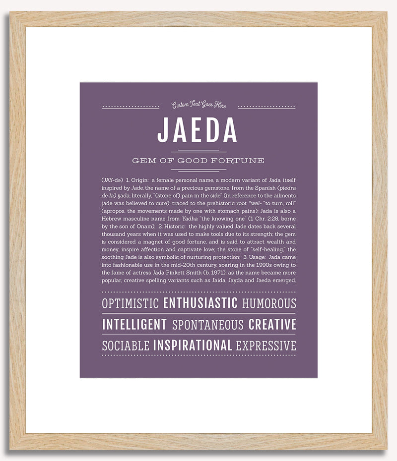 Jaeda | Name Art Print