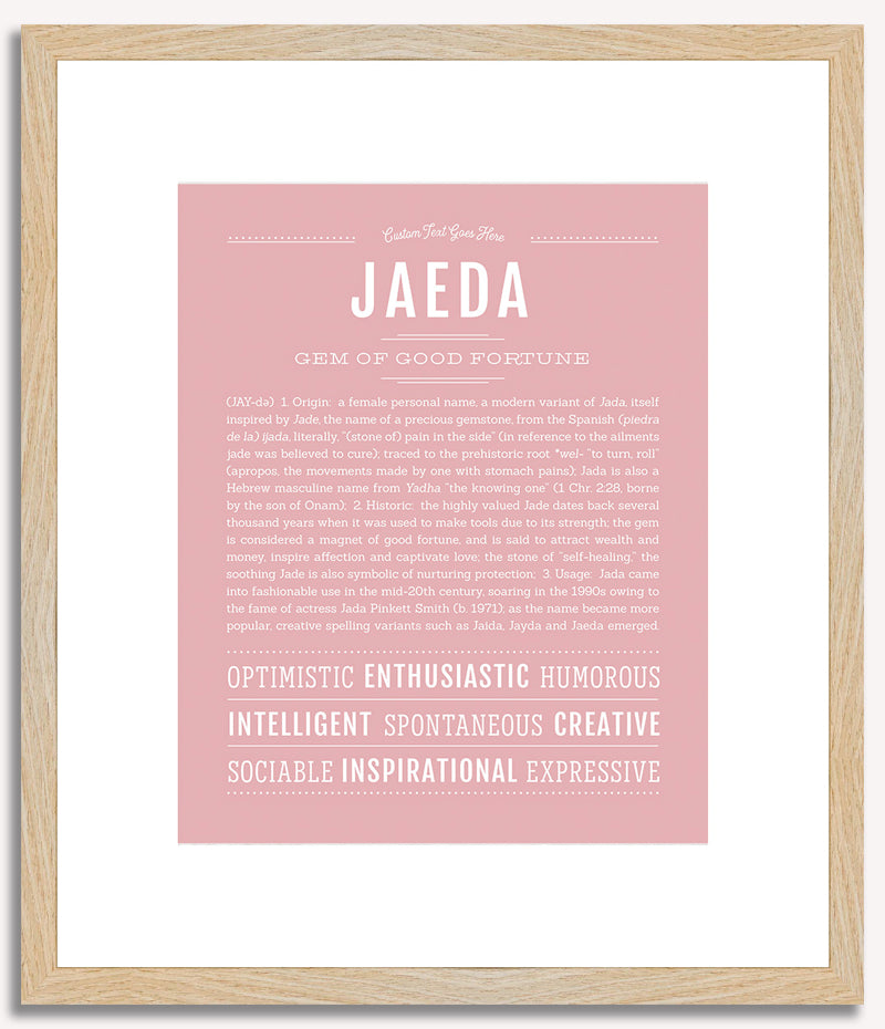 Jaeda | Name Art Print