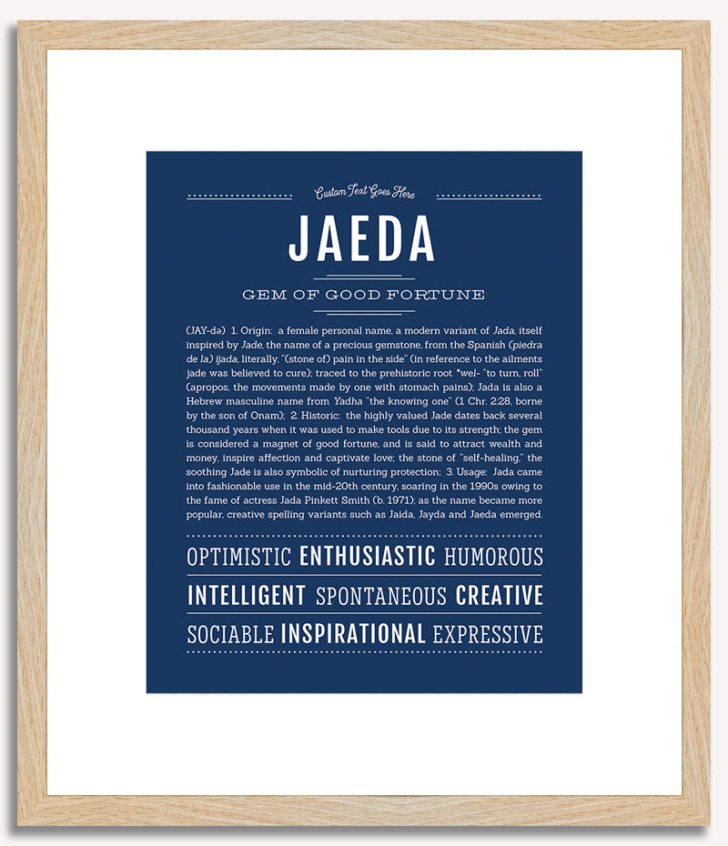 Jaeda | Name Art Print