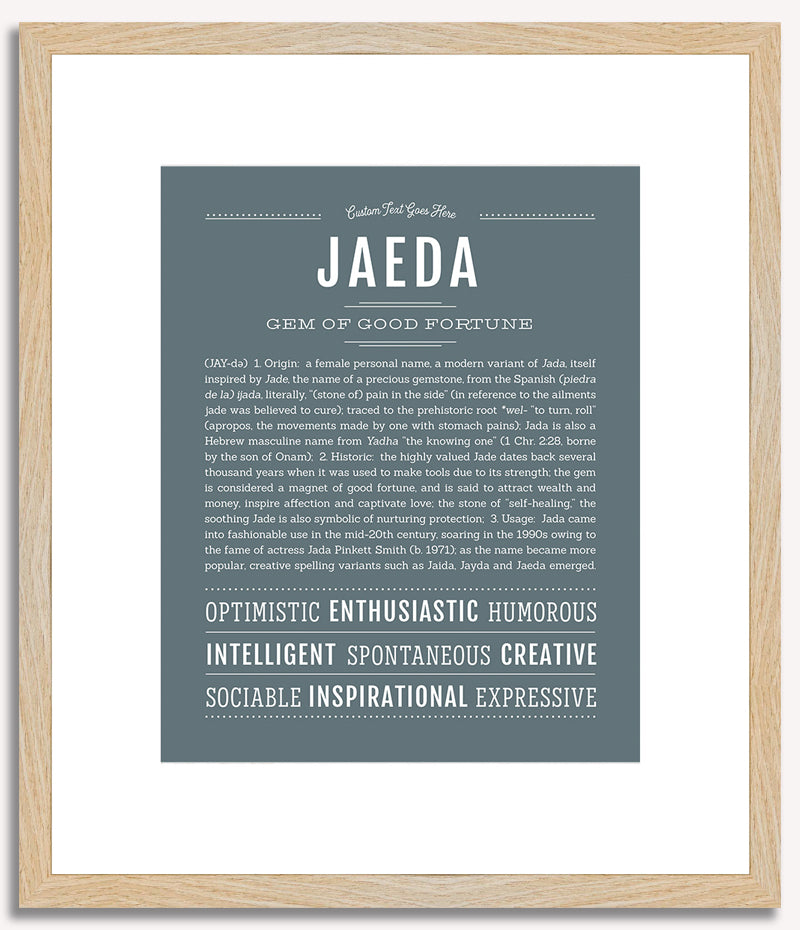 Jaeda | Name Art Print