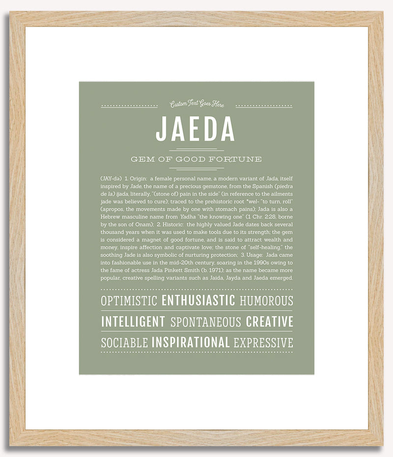 Jaeda | Name Art Print