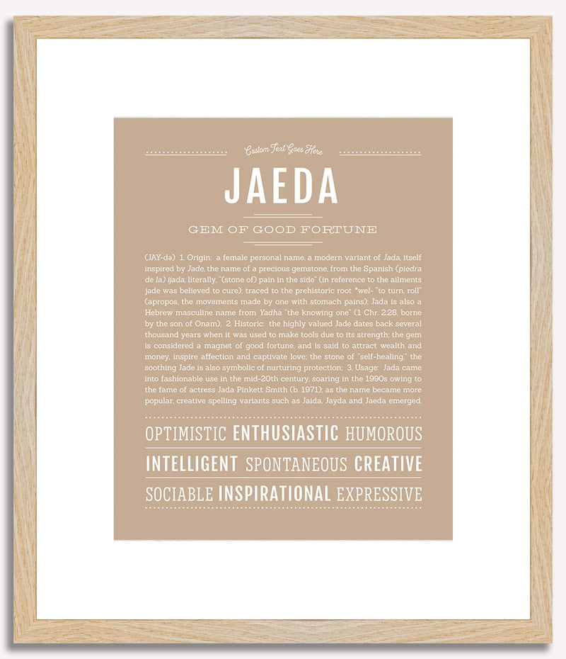 Jaeda | Name Art Print