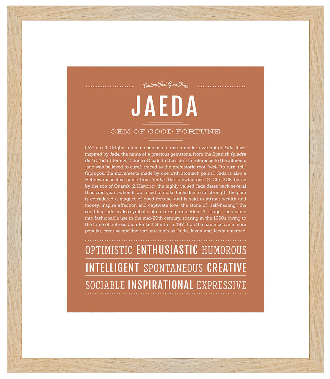 Jaeda | Name Art Print