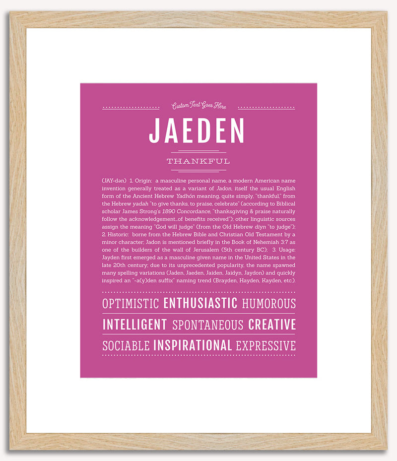 Jaeden | Name Art Print