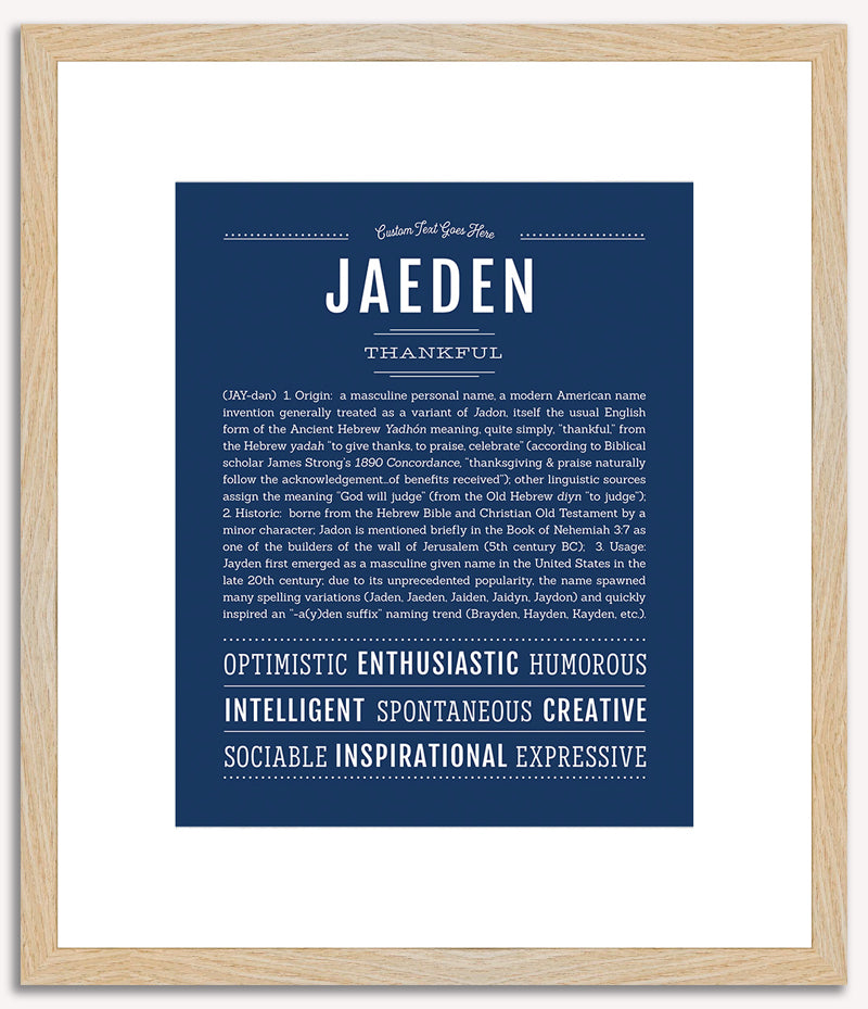 Jaeden | Name Art Print