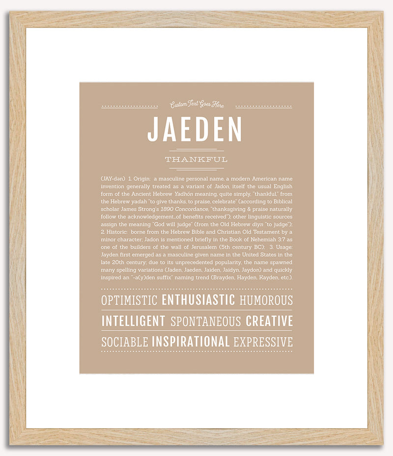 Jaeden | Name Art Print