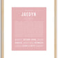 Jaedyn (female) | Name Art Print