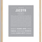 Jaedyn (female) | Name Art Print