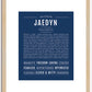 Jaedyn (female) | Name Art Print