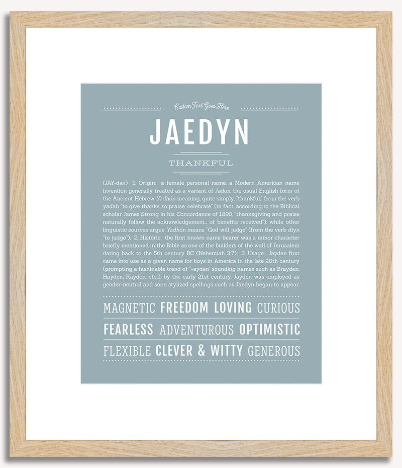 Jaedyn (female) | Name Art Print