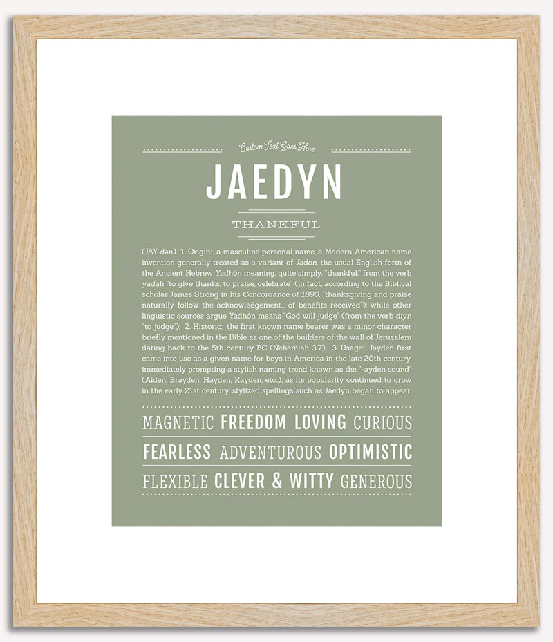 Jaedyn (male) | Name Art Print