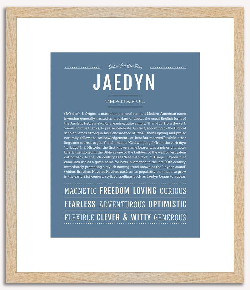 Jaedyn (male) | Name Art Print