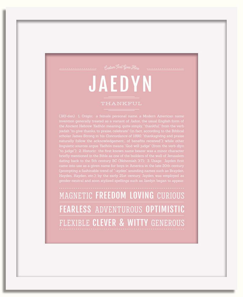 Frame Options | Dusty Rose | White Frame, Matted