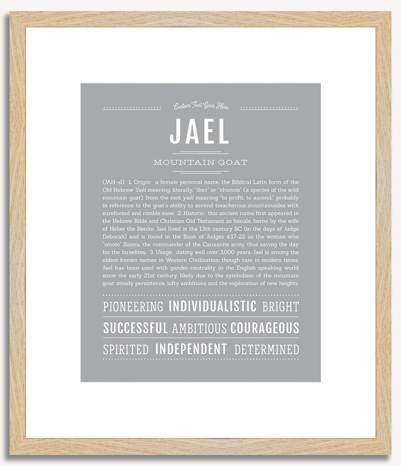 Jael (female) | Name Art Print