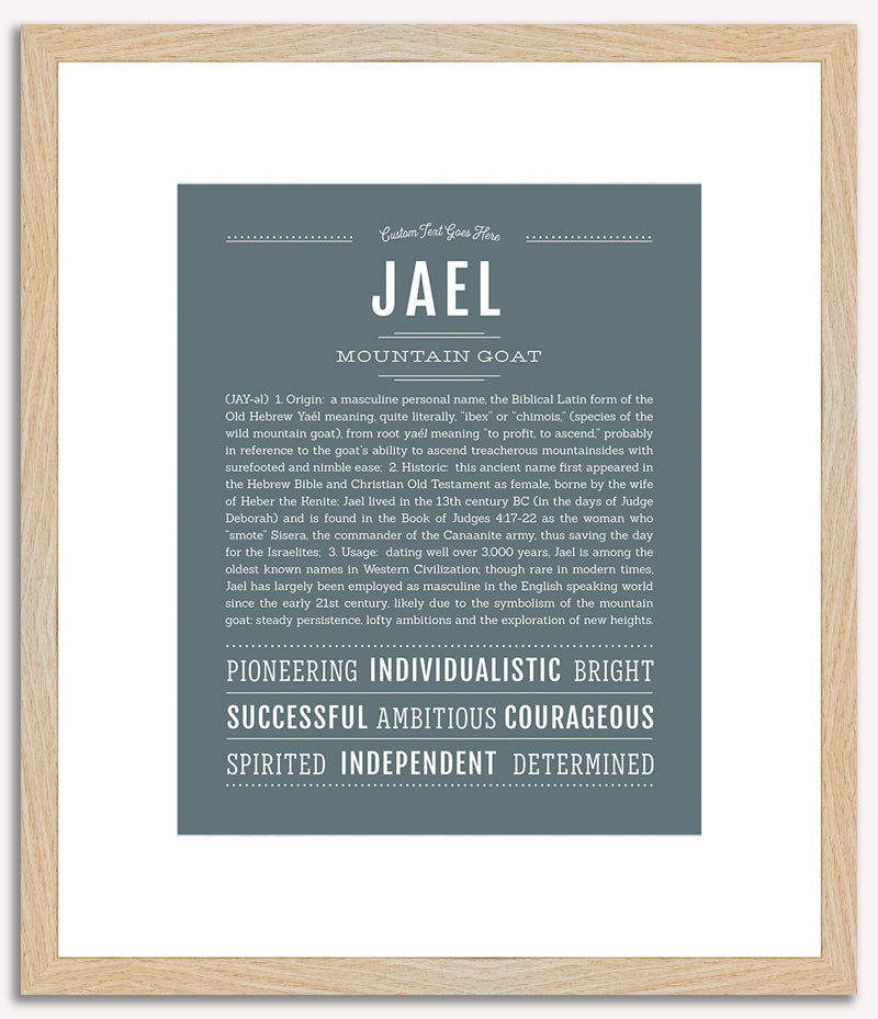 Jael (male) | Name Art Print