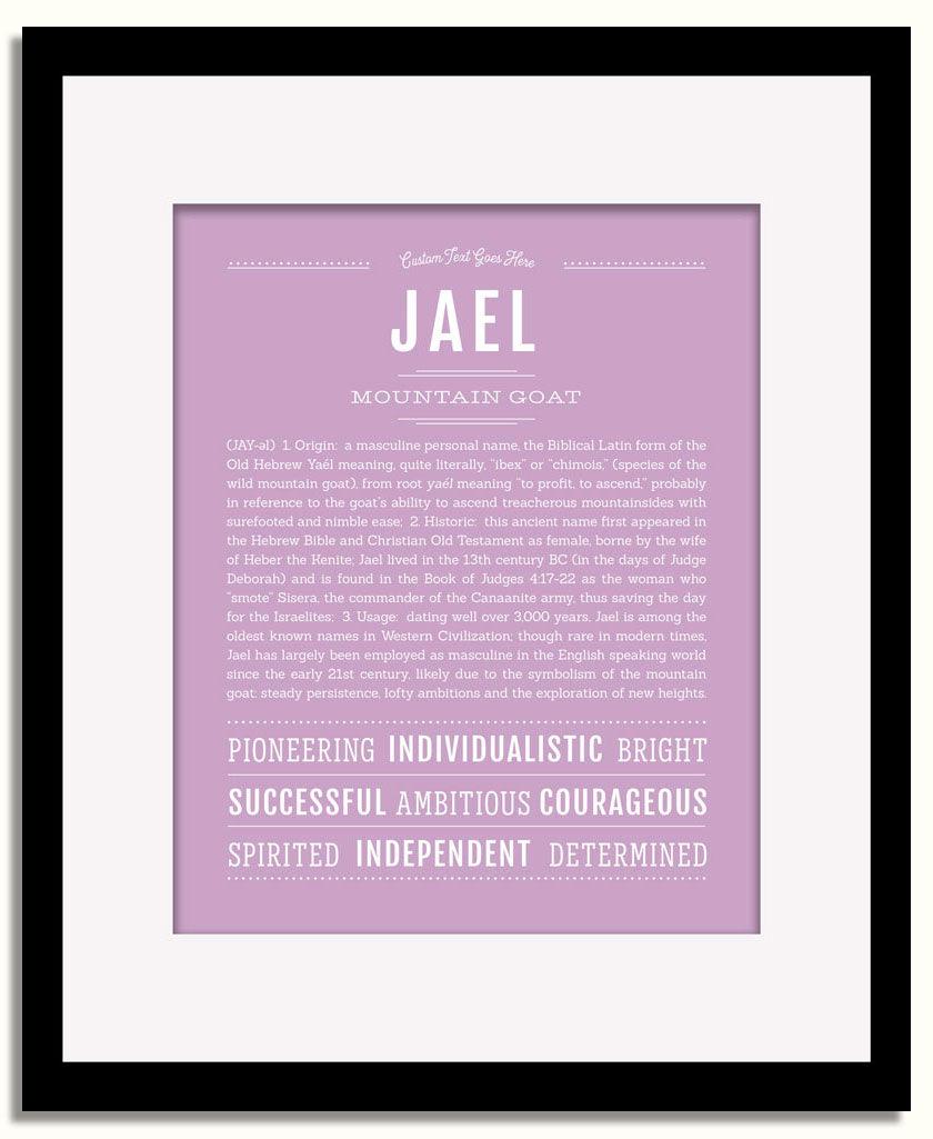 Frame Options | Lilac | Black Frame, Matted