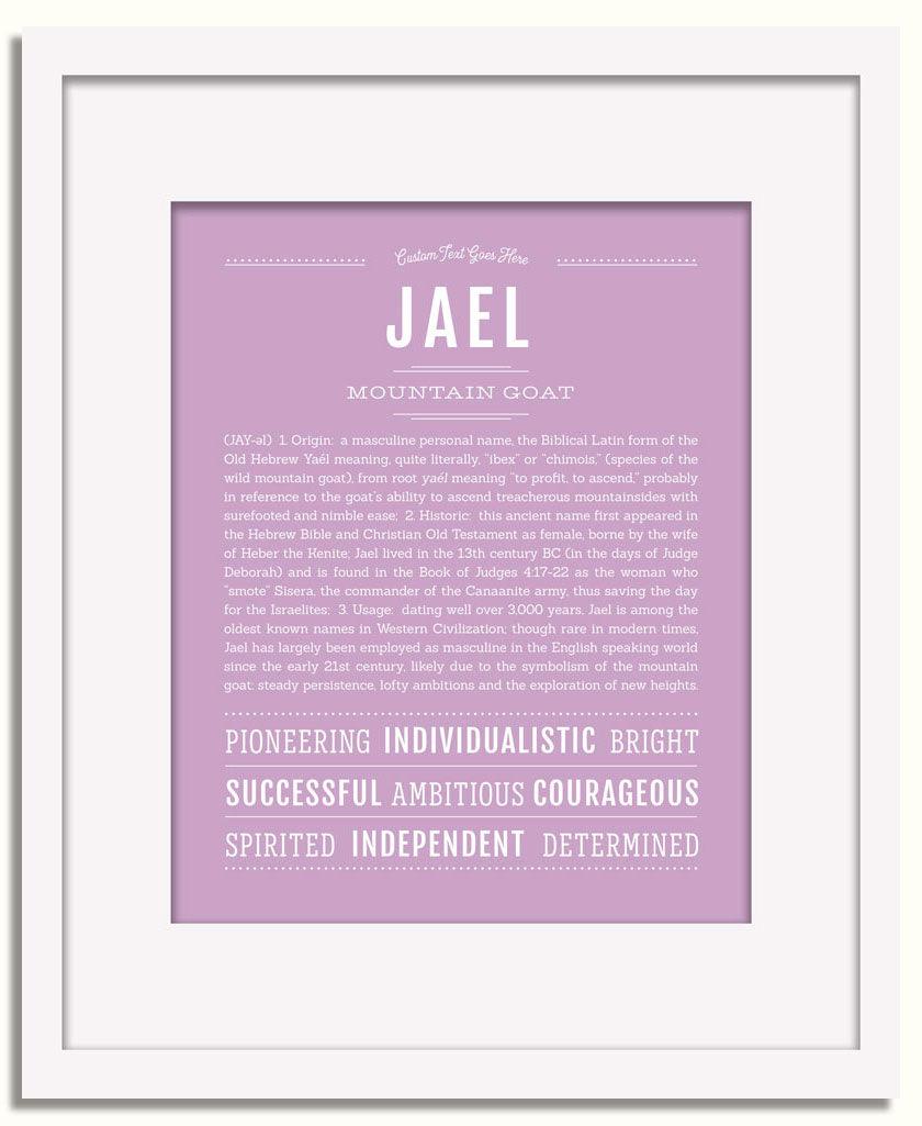 Frame Options | Lilac | White Frame, Matted