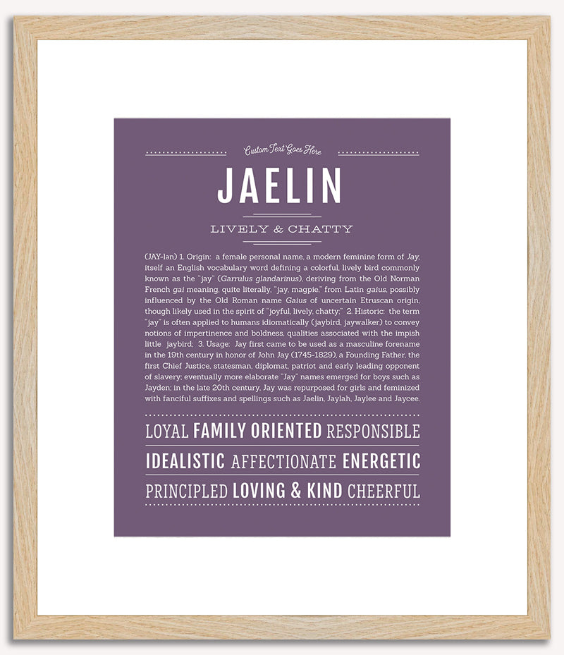 Jaelin | Name Art Print