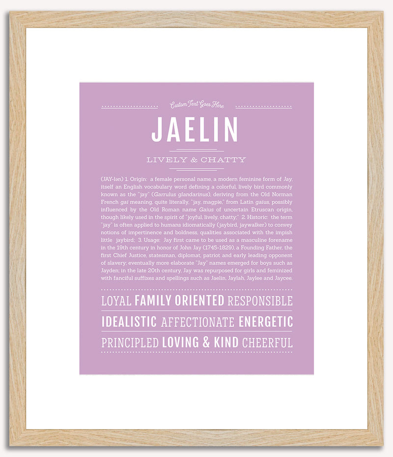 Jaelin | Name Art Print