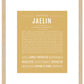 Jaelin | Name Art Print