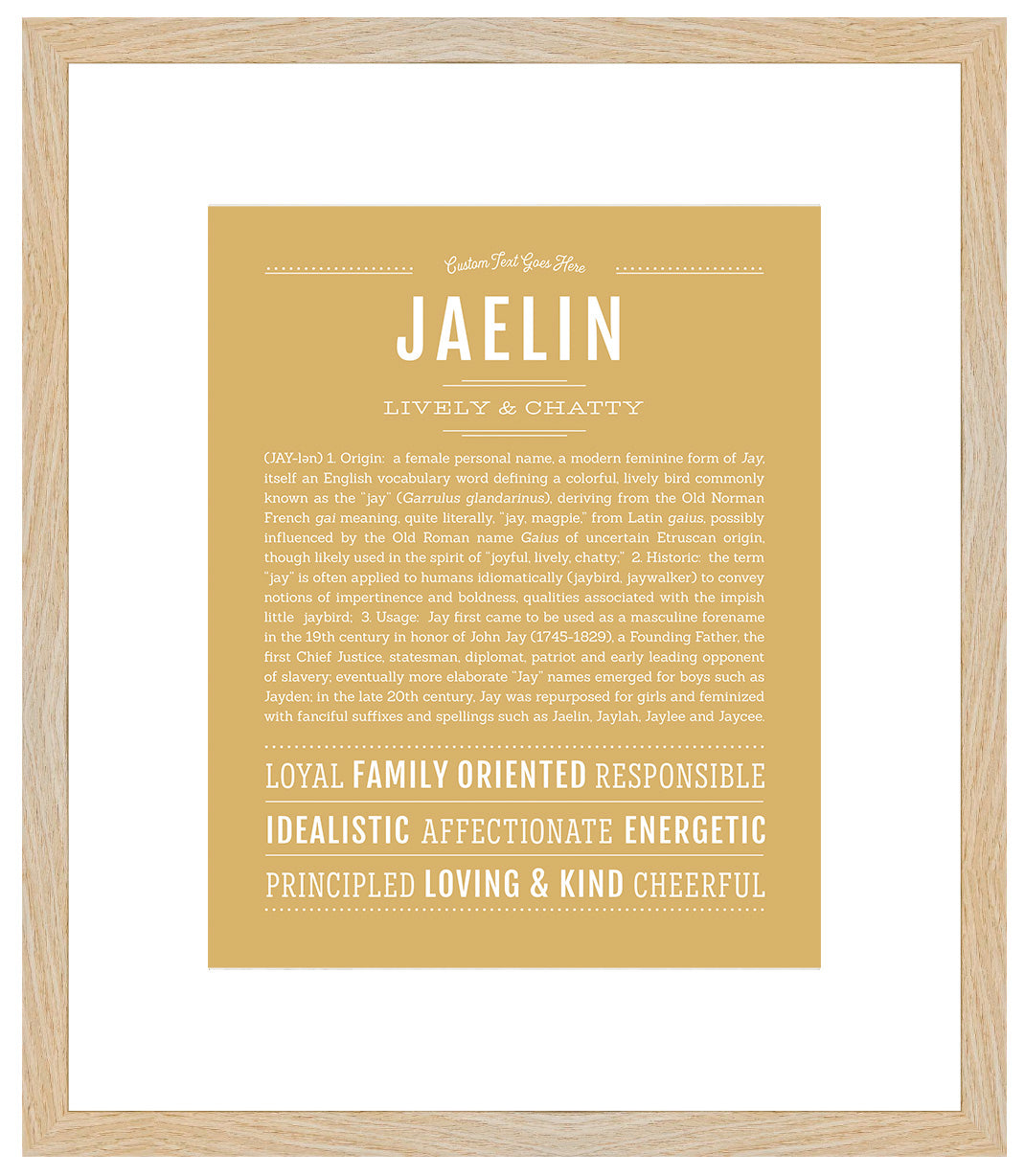 Jaelin | Name Art Print