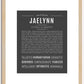 Jaelynn | Name Art Print