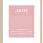 Jaelynn | Name Art Print