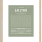 Jaelynn | Name Art Print