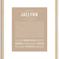 Jaelynn | Name Art Print