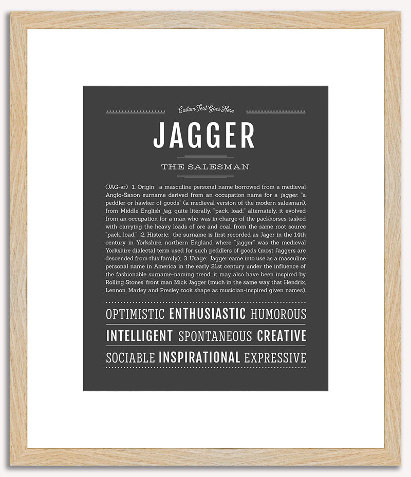 Jagger | Name Art Print