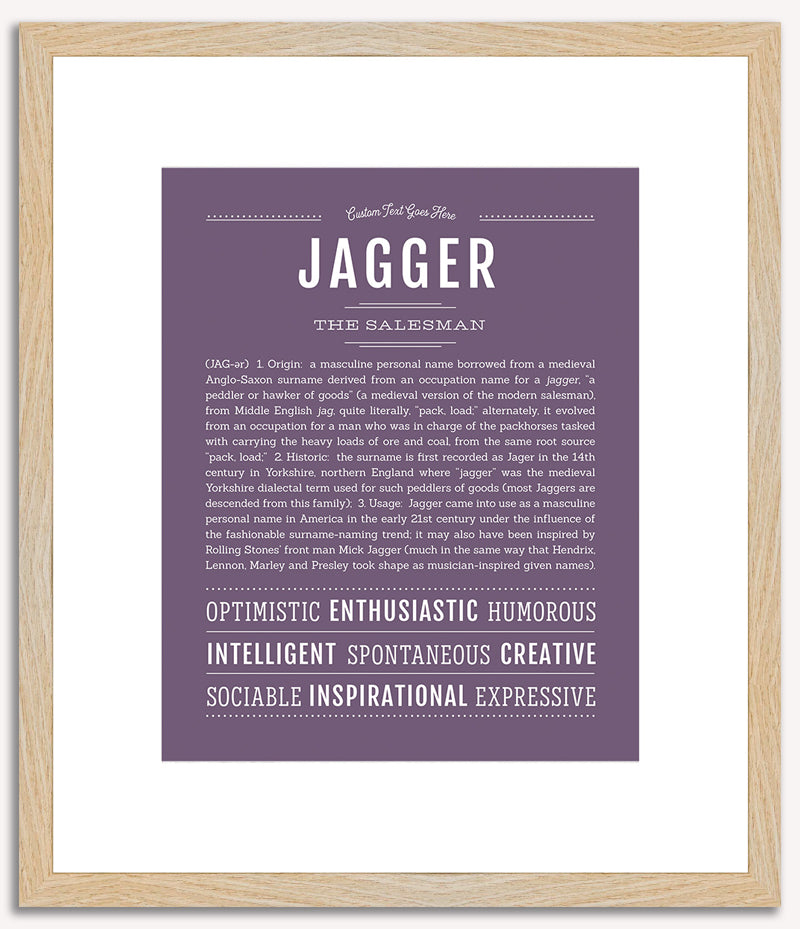 Jagger | Name Art Print