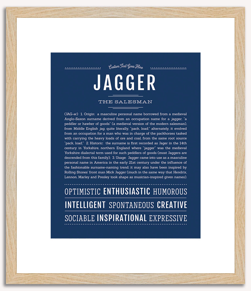 Jagger | Name Art Print