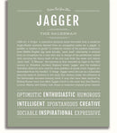 Jagger Name Jagger | Name Art Print – Name Stories