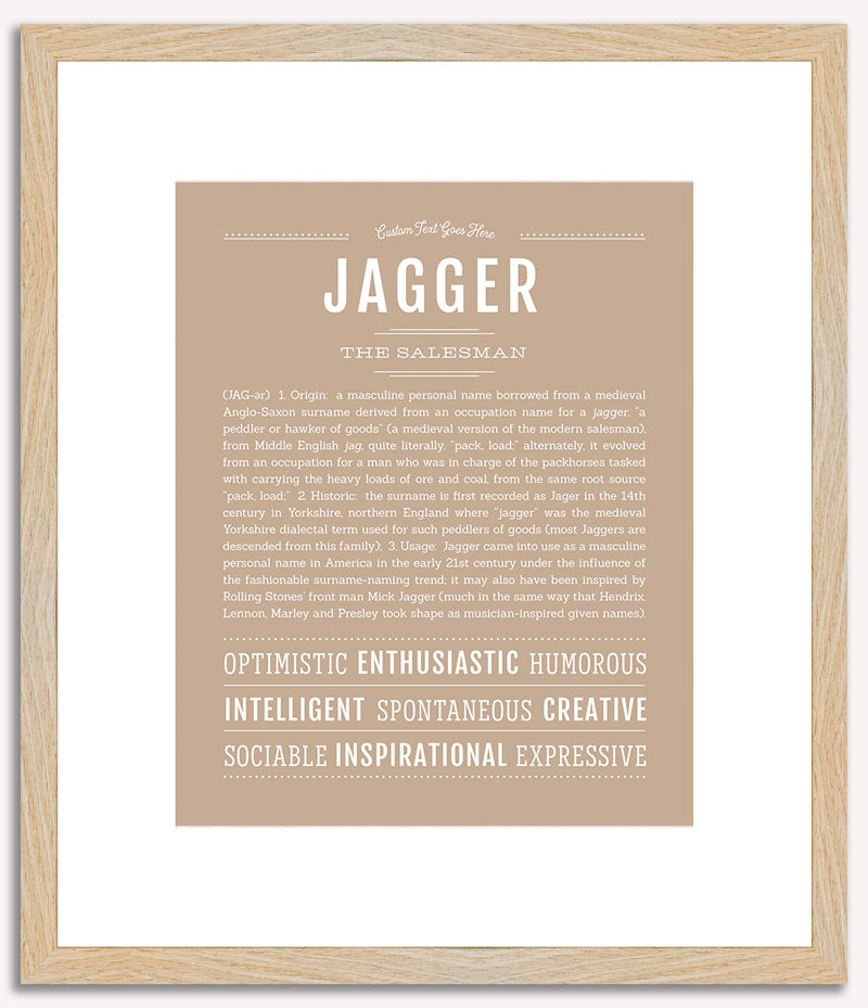 Jagger | Name Art Print